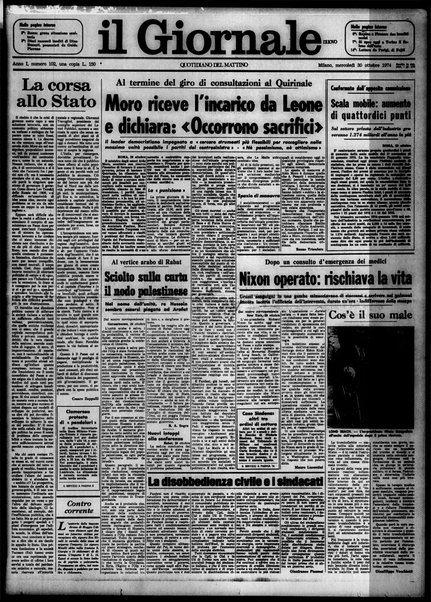 Il giornale nuovo : quotidiano del mattino